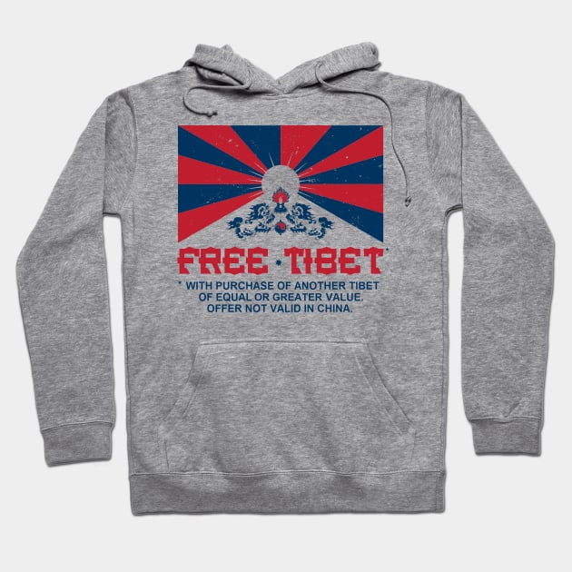 FREE TIBET * WITH PURCHASE OF ANOTHER TIBET Hoodie by thedeuce